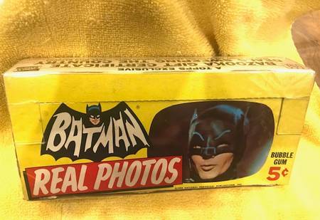 Batman cards box Topps 5-cent box Real Photos