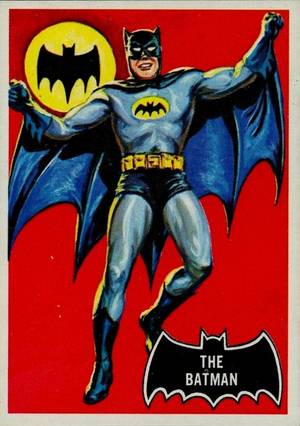 Popular Batman Cards in Pictures Part One - 1966 Black Bat Batman Cards
