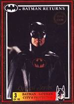 1992 Dynamic Marketing Batman Returns Gold insert set