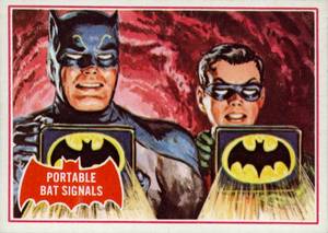 Popular Batman Cards in Pictures Part Two - 1966 Red Bat Batman Cards