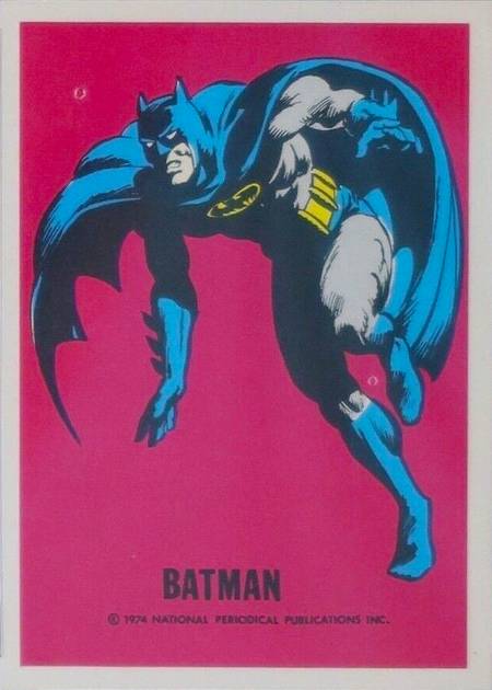 National Periodicals Batman cards