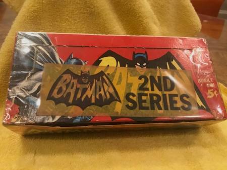 Batman cards box Topps 5-cent box 2nd series large sticker