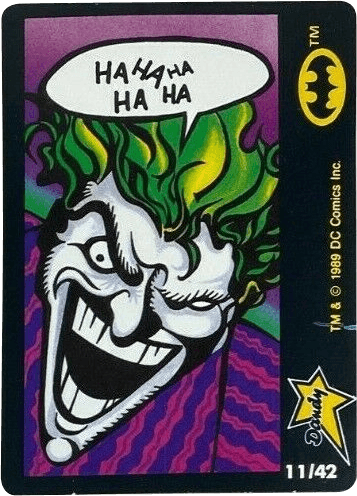 adesivo sticker-BATMAN-DC COMICS 1989-cm.8x12,5-leggi inserzione