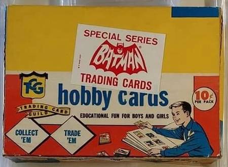 Batman cards box Topps 10-cent box Riddle Back cello pack